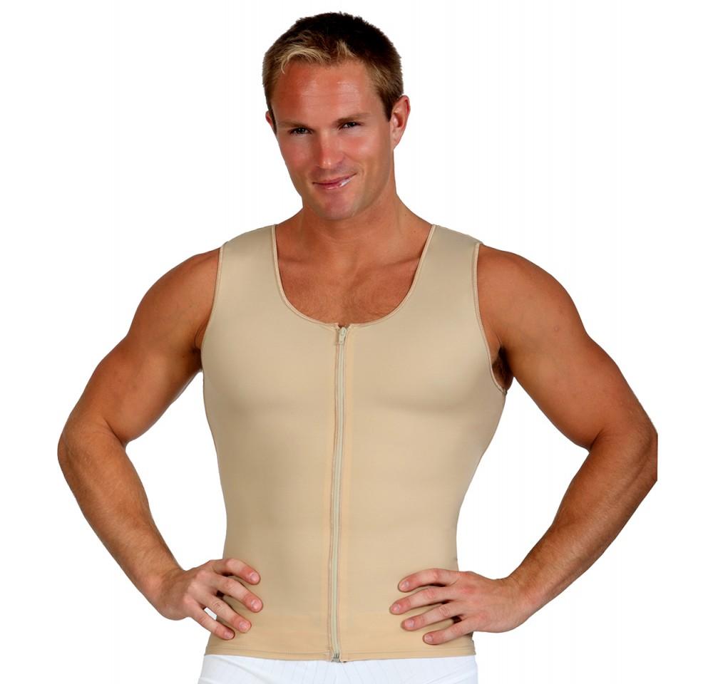 InstantRecoveryMD Mens Compression Sleeveless Front Zip Up Vest MD300